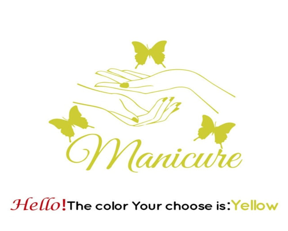 Wall Stickers Manicure Hands (multiple colours) SKU# WAL0014